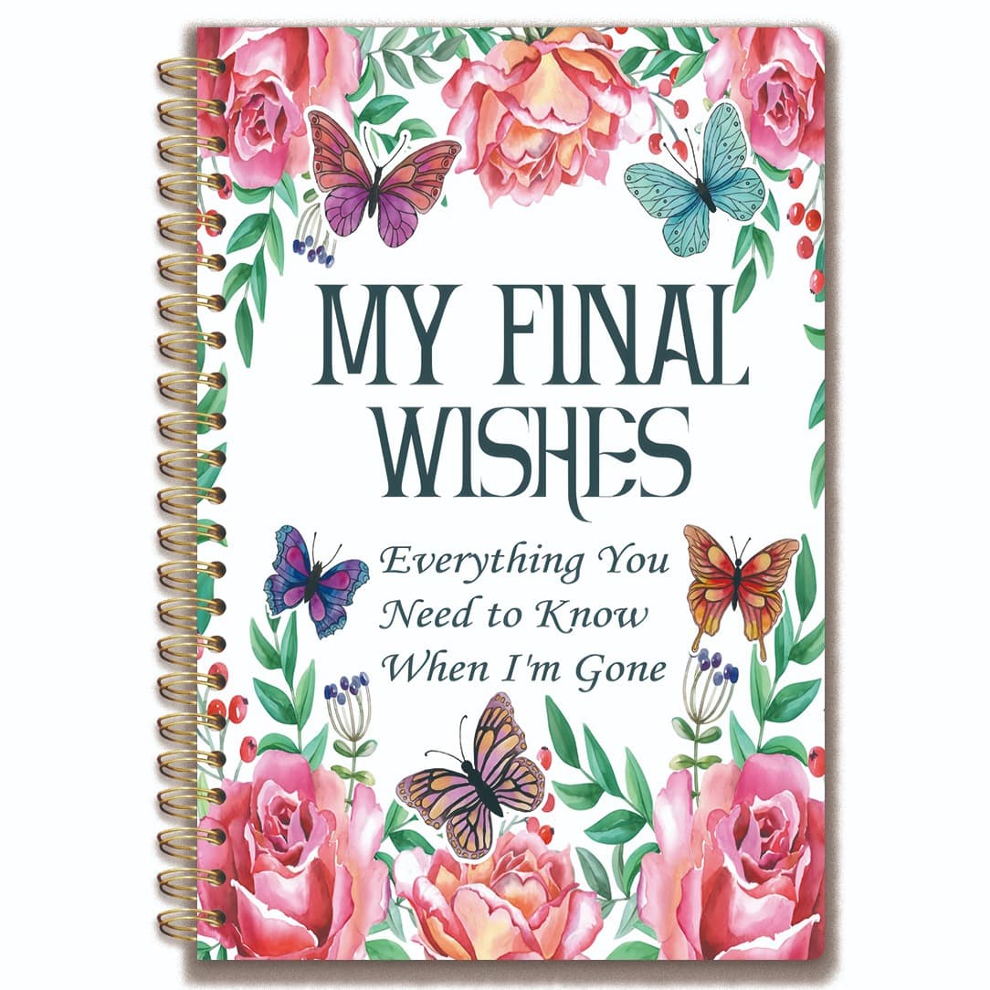 TEMU Composition Notebooks 'my Plan: Wishes' - 1pc Planner: To 'm Gone, End-of-, Emotional Workbook, Memory Reflection Book, Life Reflection Diary, Gratitude, A5 Size