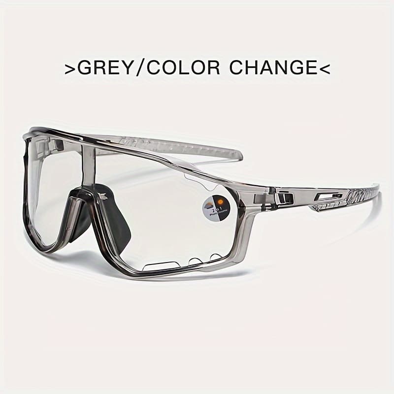 TEMU 1 Pair Of Unisex Color-changing With Large Frames And Lenses, Suitable For Activities And