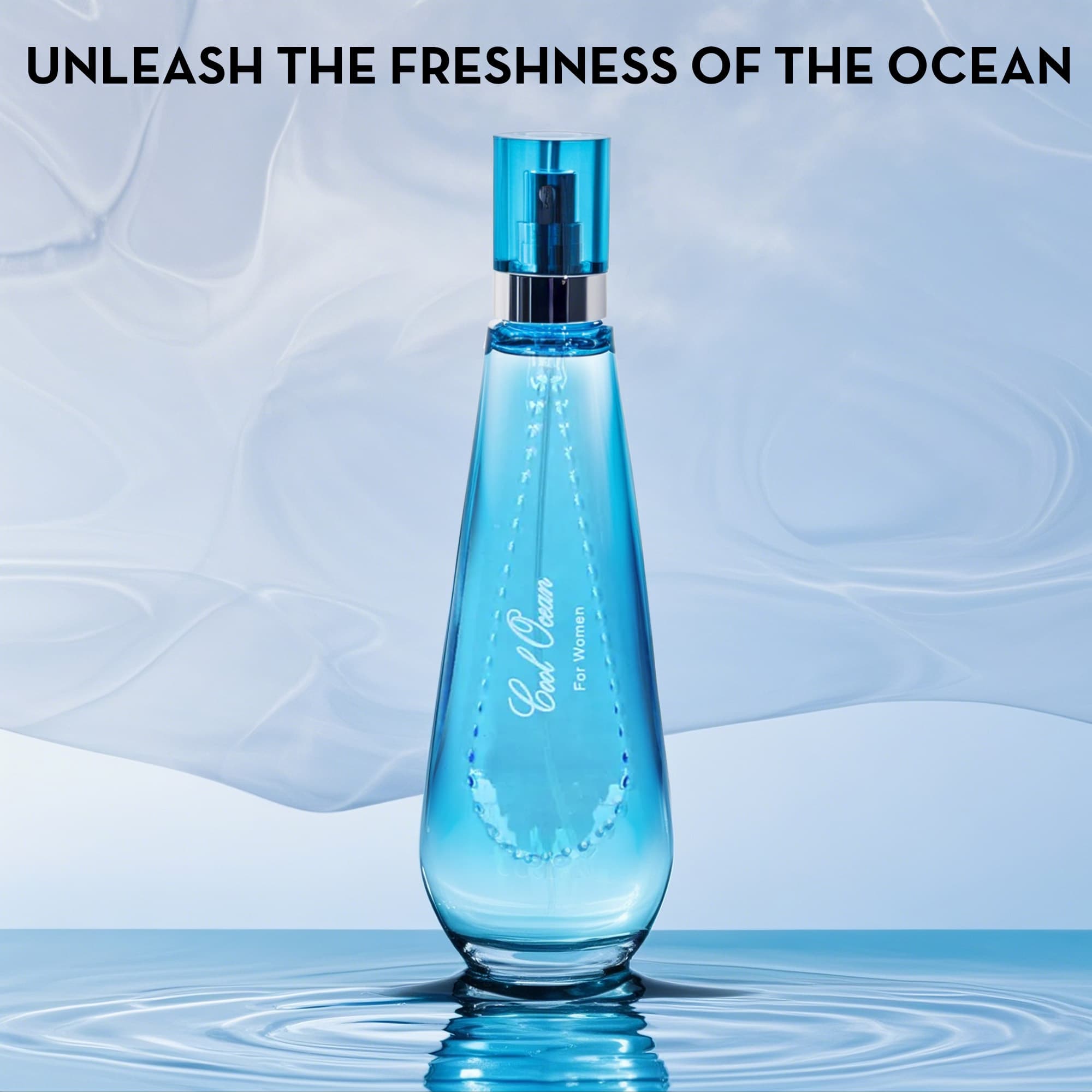 TEMU Lady Perfume - Fresh Aquatic Notes With Floral Scents, Long-lasting Fragrance 3.4oz Edp Spray