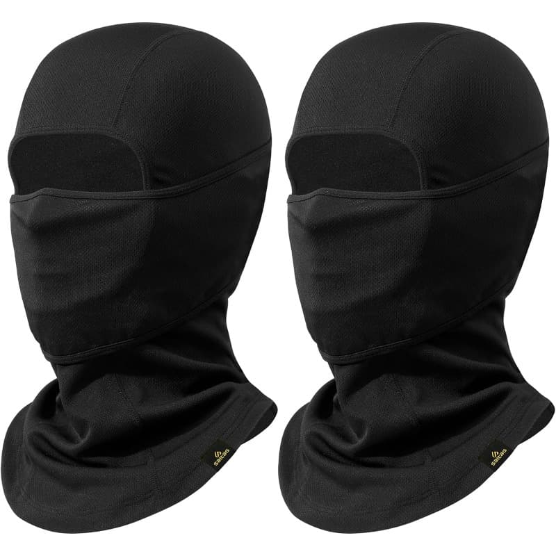 TEMU Two-piece Balaclava Ski Mask For Winter, Suitable For Men And Women, Designed For Skiing And Snowboarding