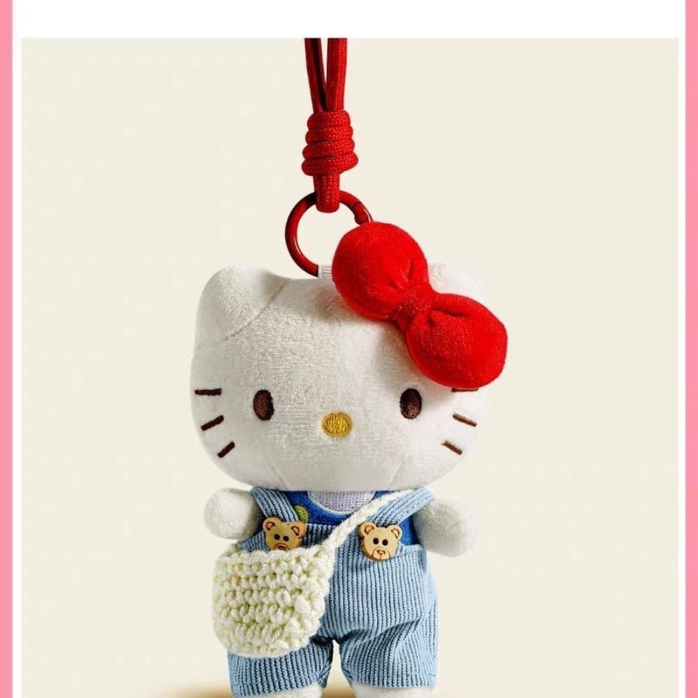 TEMU 1 Cute Hello Kitty Keychain | Fashionable And Adorable Pendant, Suitable For Packaging And Car Rearview Mirror, Gift For Enthusiasts, Workwear Style