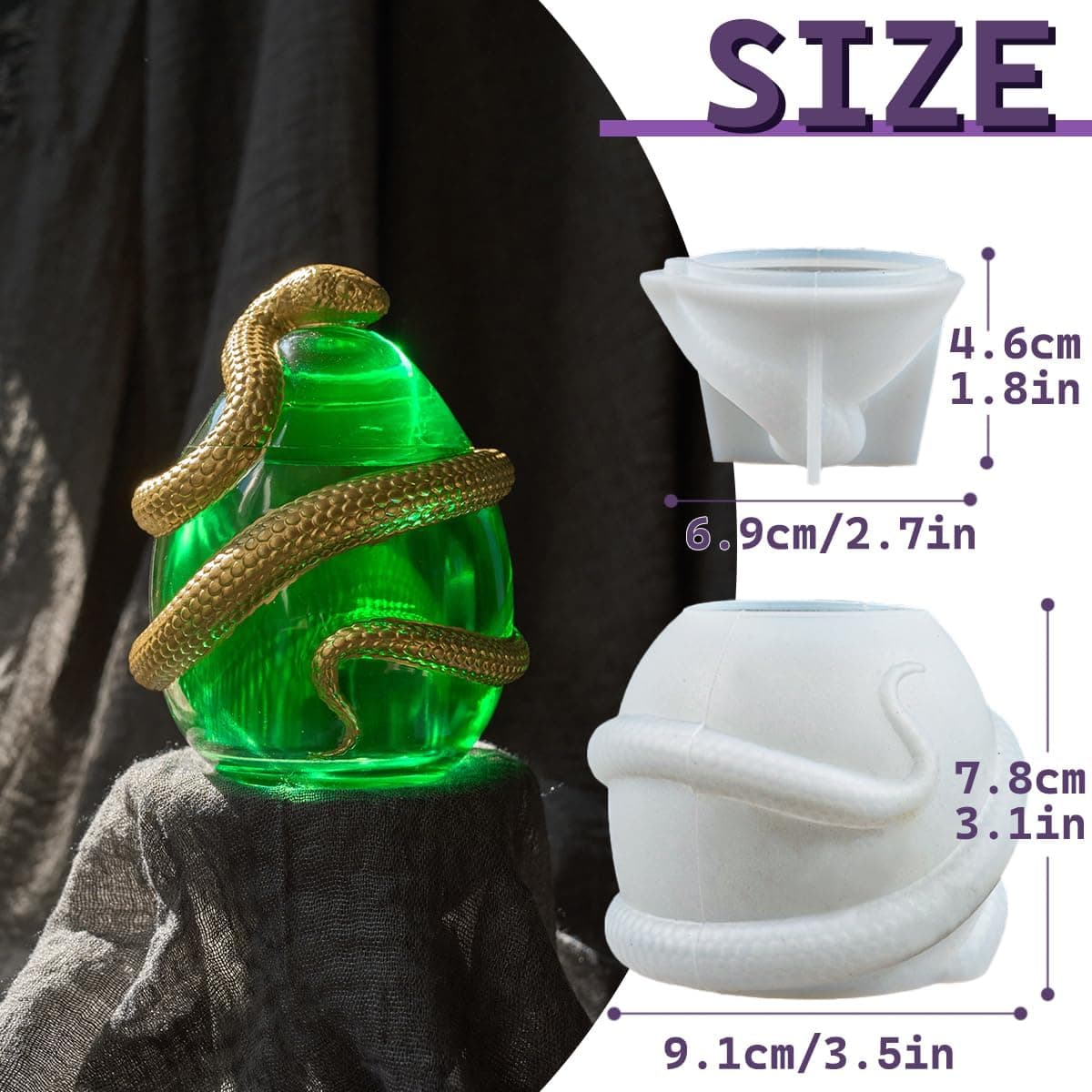 TEMU Resin Molds Silicone Easter Jar Resin Shape With Lid 3d Vertical Animal Epoxy Resin Mold For Storage Box Candy Container Home Decoration Craft Supplies