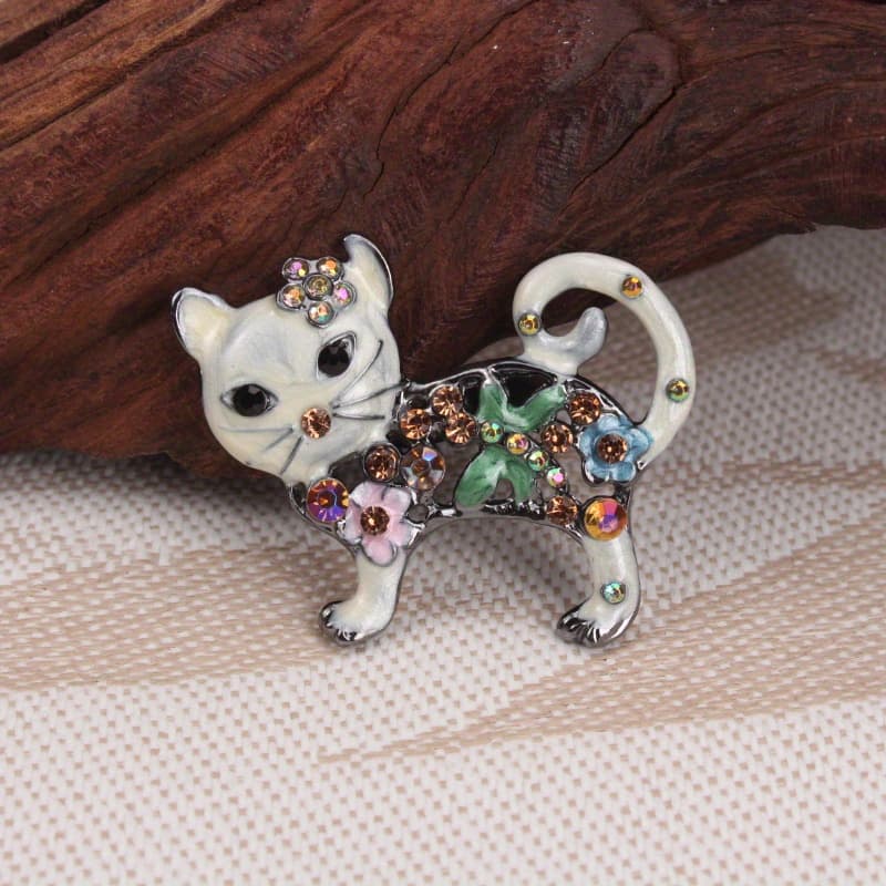 TEMU Elegant Alloy Enamel Buttons Brooches For Women Unique Pin Fashion Jewelry Gift