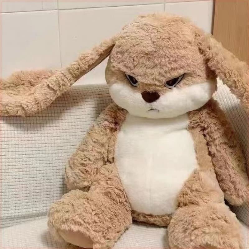TEMU A 55cm Tall Cute Rabbit Plush Toy With And , Stuffed Animal Is A Cat's Playmate, With A And Cute Design, To Pet's Boredom