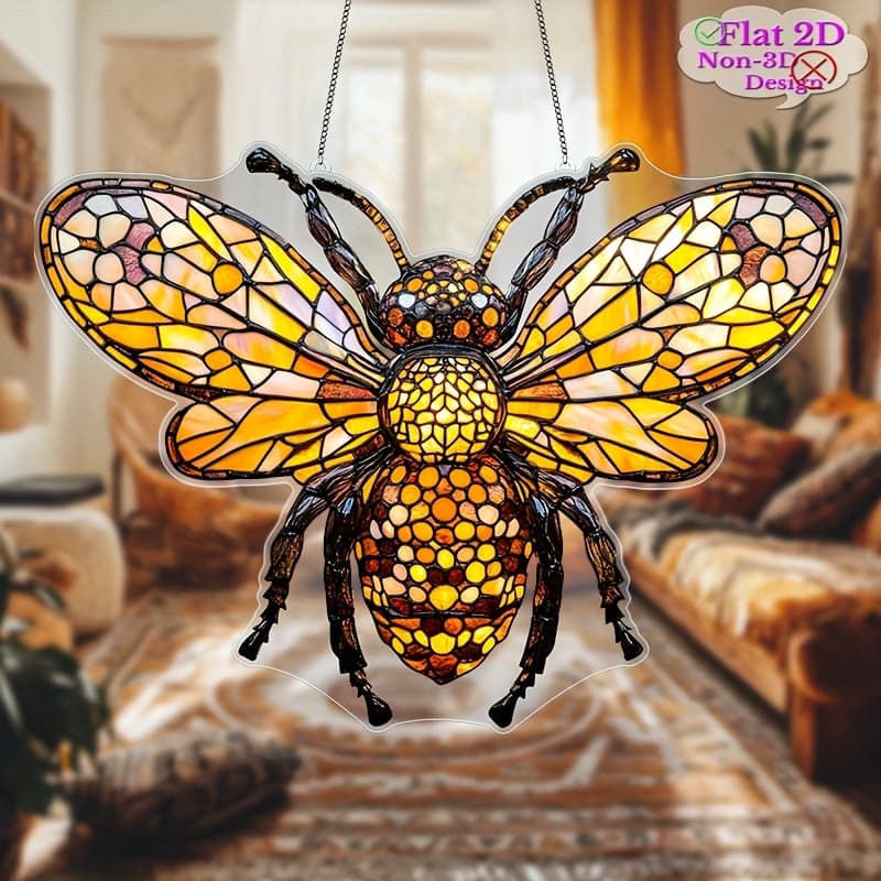 TEMU 2d Flat, 2d Flat Acrylic, Catcher, Garden Sun Catcher, Interesting Hanging Decoration, Perfect For A Touch Of To Your Kitchen, Garden, Living Room Or Anywhere, A Sweet Decoration For