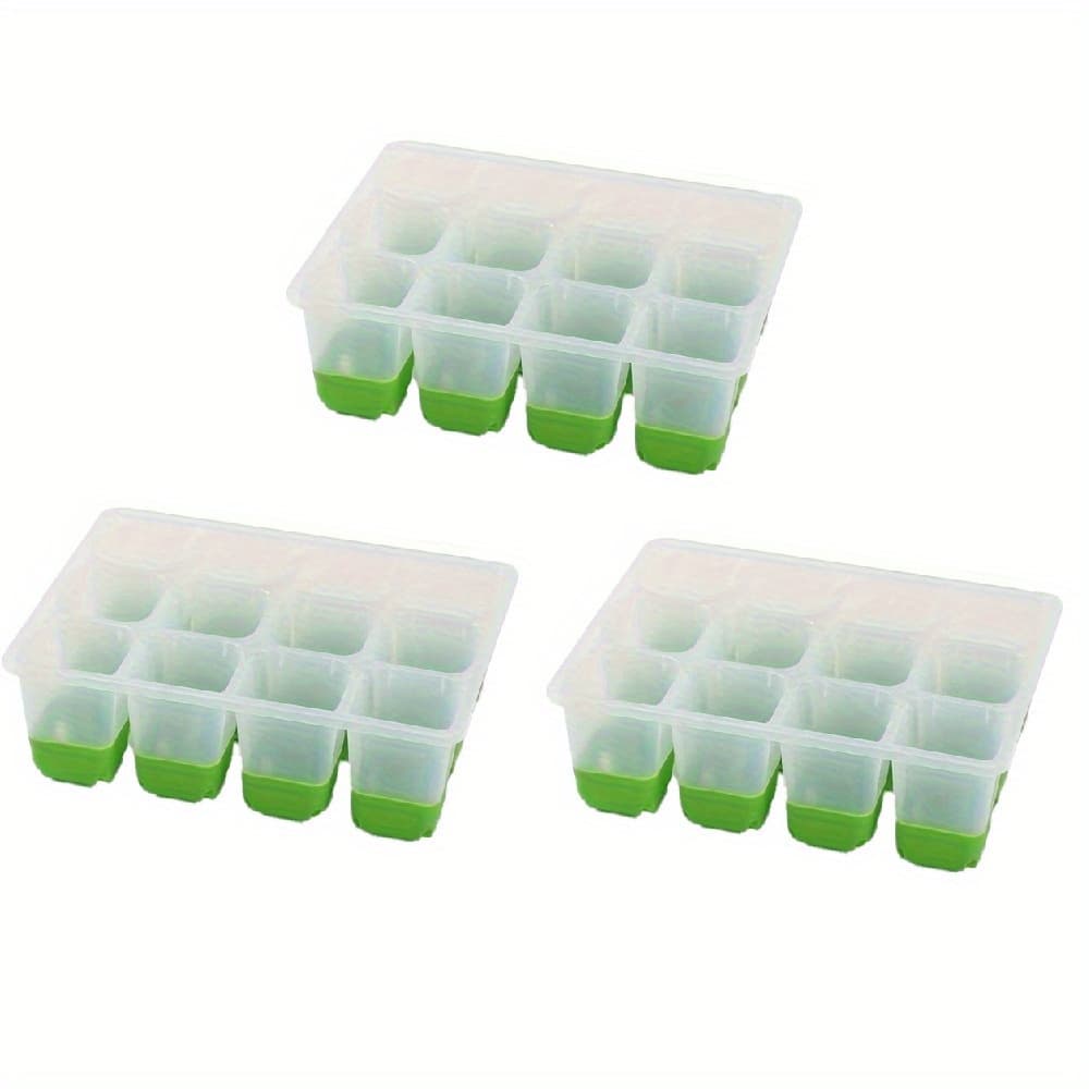 TEMU Buy 2 Get 1 Free, 3pcs Reusable Seed Entry Kit Basic Mini Greenhouse Germination Kit For Seed Growth Entry