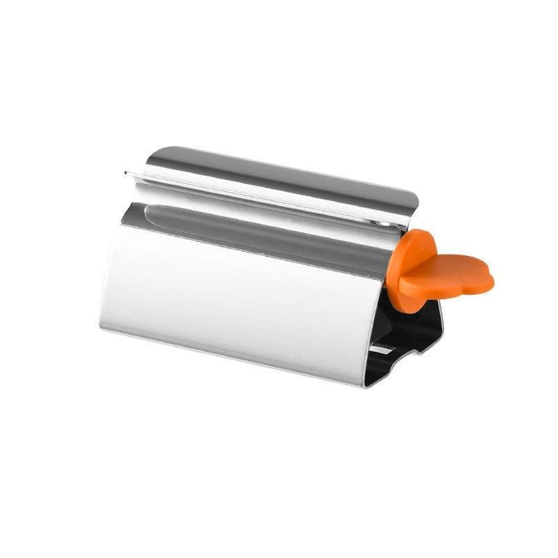 TEMU 1pc Stainless Steel Toothpaste Squeezer, Manual Tube Squeezer - Rust-proof And Durable Material, Paste Extraction, Face Cleanser, Cosmetics, One-handed Operation+ Easy To Clean