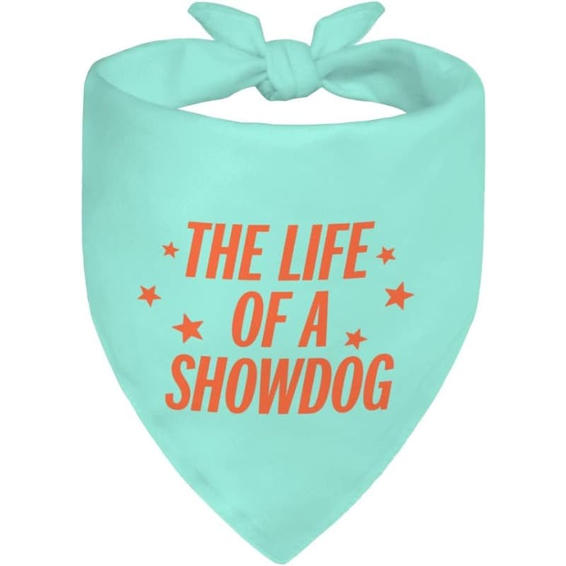 TEMU 1pc " Of A " Bandana Scarf - Suitable For Owners, Adjustable For Small & Medium Puppies, Breedable Pet Accessory, Photo Props, For Conformation Events & Parties