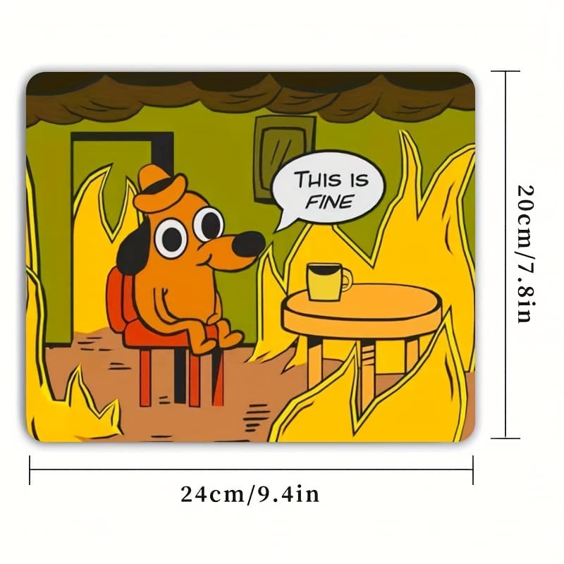 TEMU 1pc Funny Cartoon Illustration Mouse Pad- Large Anti-slip Mud Game And Desktop Pad, Durable Office And Game Surface Wireless Mouse, Home Office And Pc Gamers, Game Mouse Pad, Durable Pad