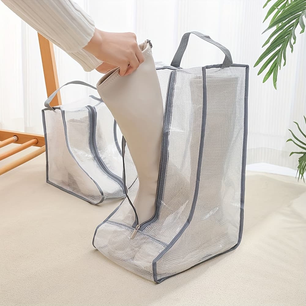 TEMU Travel Portable Shoe Bag, Household Storage Bag, Boot Protector Bag, Shoe Cover - 2 Styles : Long/short, Suitable For Bedroom, Room, Outdoors, Convenient Storage System