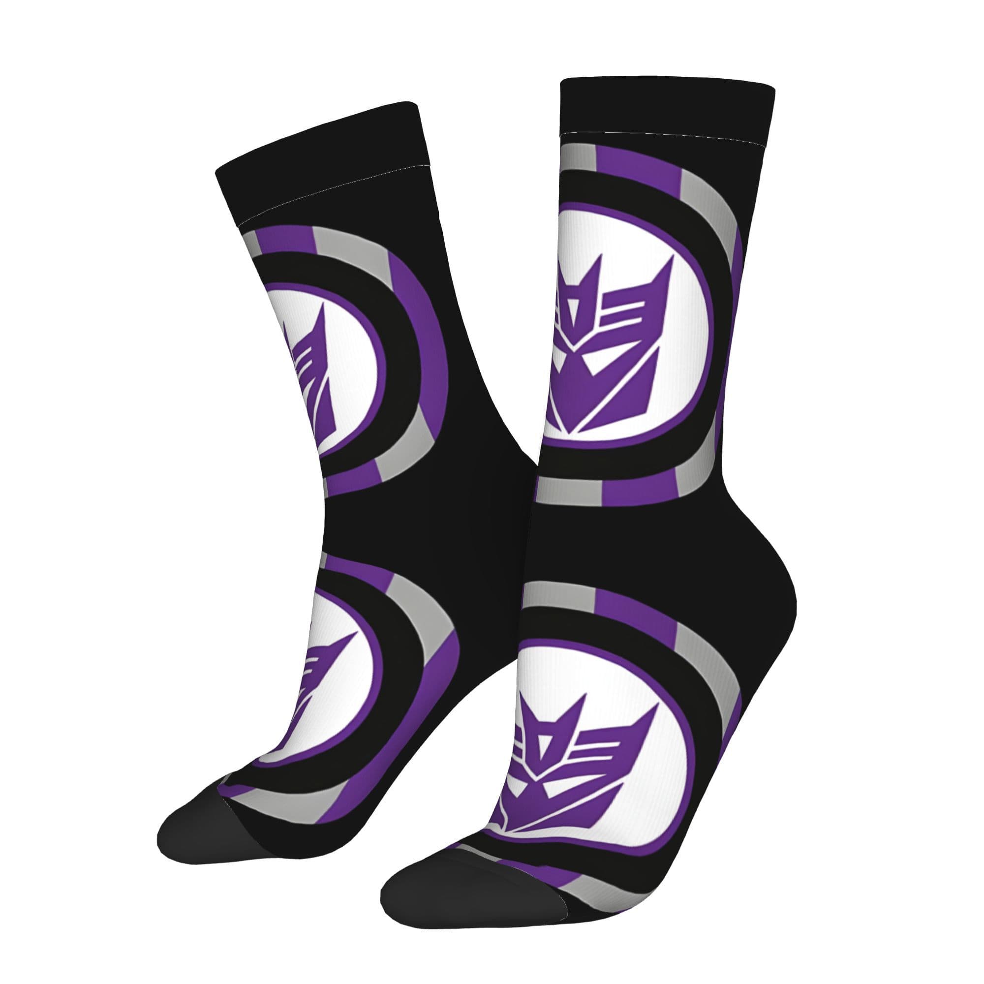 TEMU Transformers Transformers Socks For Man, Breathable Polyester Blend, Fit Casual And Sporty, Hand Wash Recommended, Cute Socks