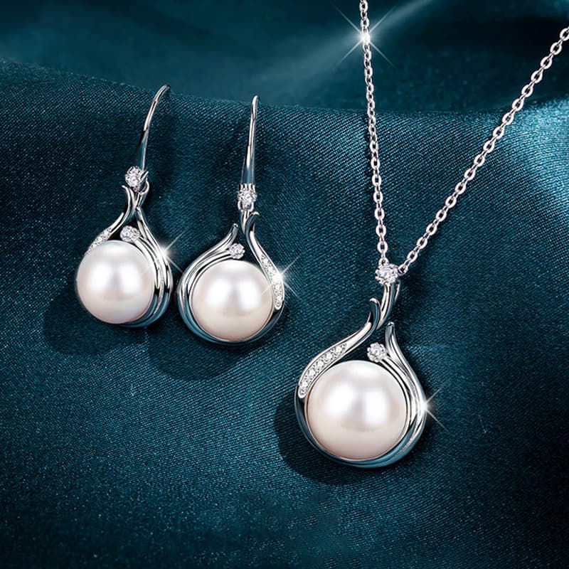 TEMU 3pcs Fashionable Minimalist Luxurious Elegant Sparkling Earrings Necklaces Party Commemorative Jewelry Versatile Exquisite Christmas And Birthday Gifts