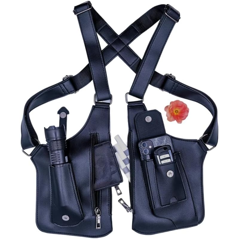 TEMU Underarm Anti-theft Bag, Hidden Shoulder Holster, Double Storage Pouch, Phone Wallet Pocket