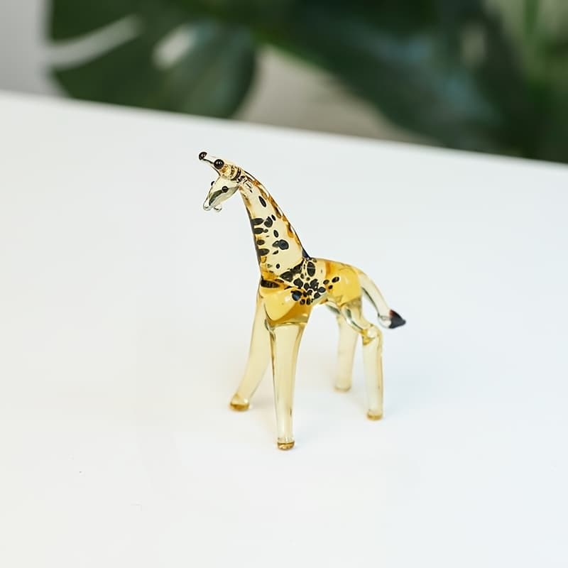 TEMU A Glass Giraffe Statue, Perfect For Decorating Your Home Or Office, And An For Everyday Use And Special Occasions