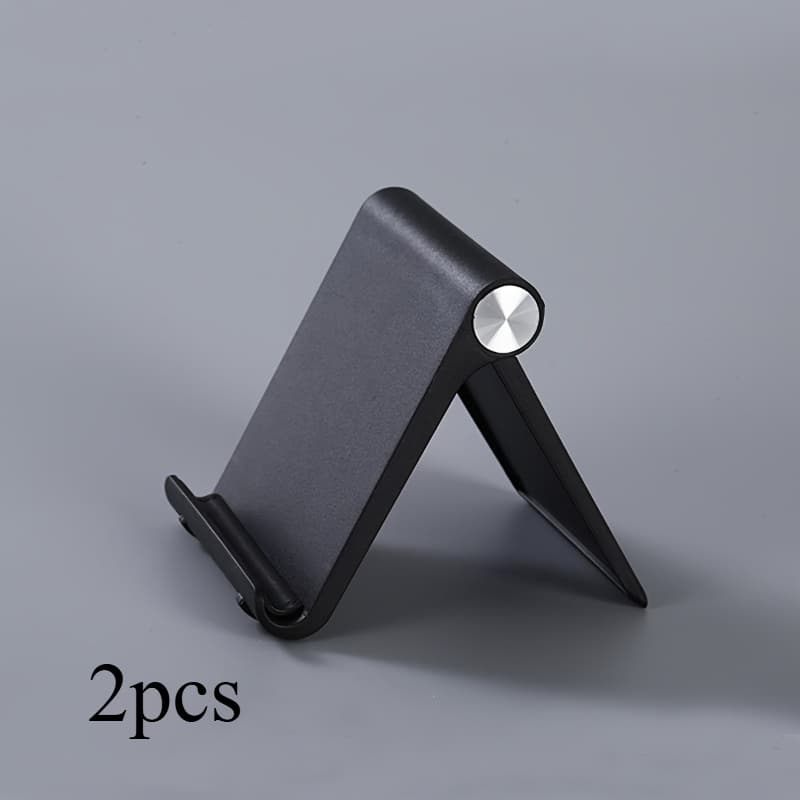 TEMU 2pcs Portable Folding Phone Stand, Abs Material Desktop Holder For Smartphones And Tablets - Creative And Easy-to-use
