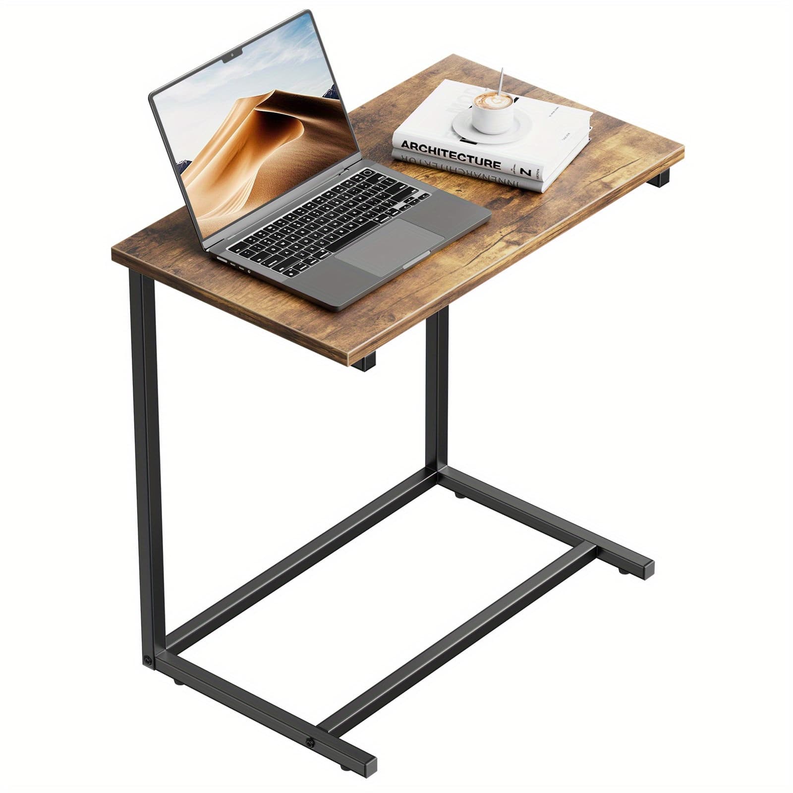 TEMU Sofa Side Table, End Table 60 Lbs Weight Capacity, Sturdy Metal Frame, Office Side Table, Suitable For Living Rooms, Bedrooms, Sofas, And Offices.
