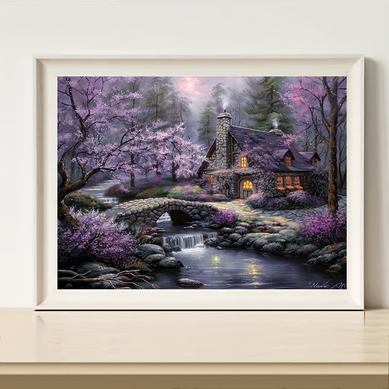 TEMU 5d Painting Kit, Round Rhinestones, Wall Art, Suitable Beginners, Home And Office Decoration