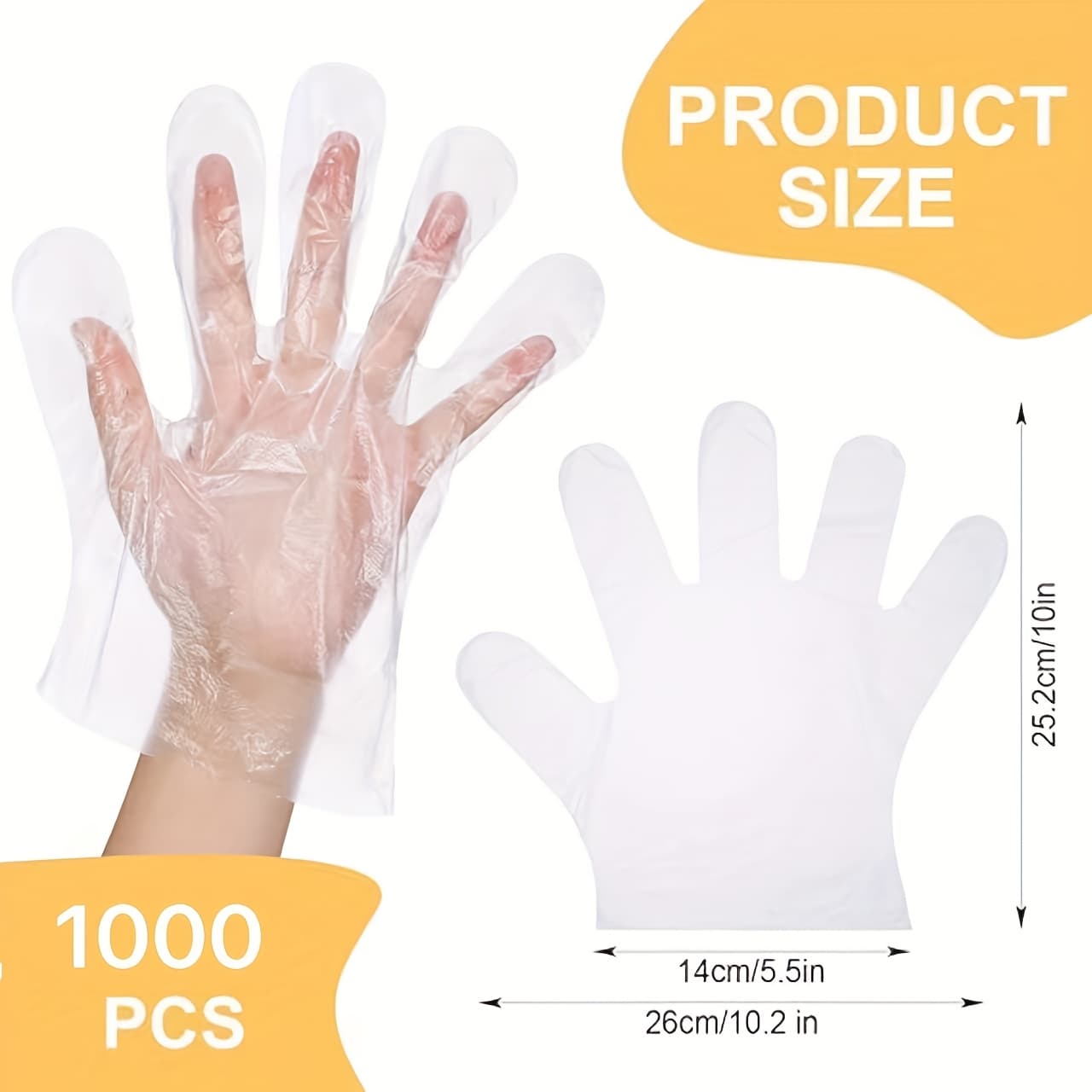 TEMU A Transparent Gloves Suitable For Food Use, From Pe Material, Safe And Soft, Perfect For Meal Preparation And Handling . Sanitary Gloves Provide A , Are Long-lasting, Non-harmful