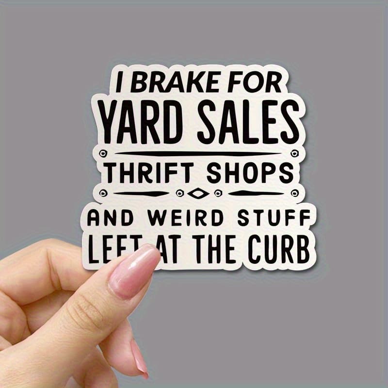 TEMU 3pcs High Quality Decal Set- I Stop Yard Sales& Thrift Stores- Versatile Vinyl Stickers Laptops, Bottles, Phones&