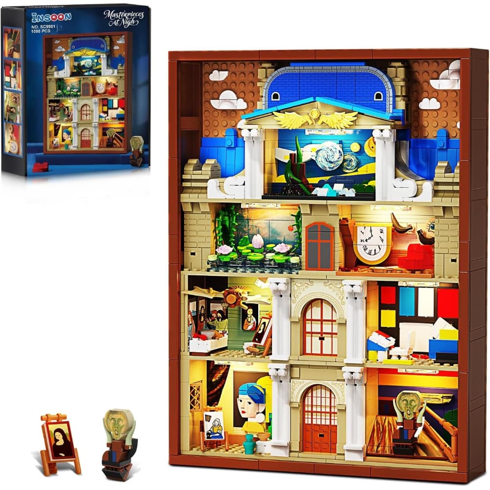 TEMU Art Painting Frame Building Set, Collectible Brick Artwork For Home Office Decor, Model Kit Gift For Adults, Easter Gift