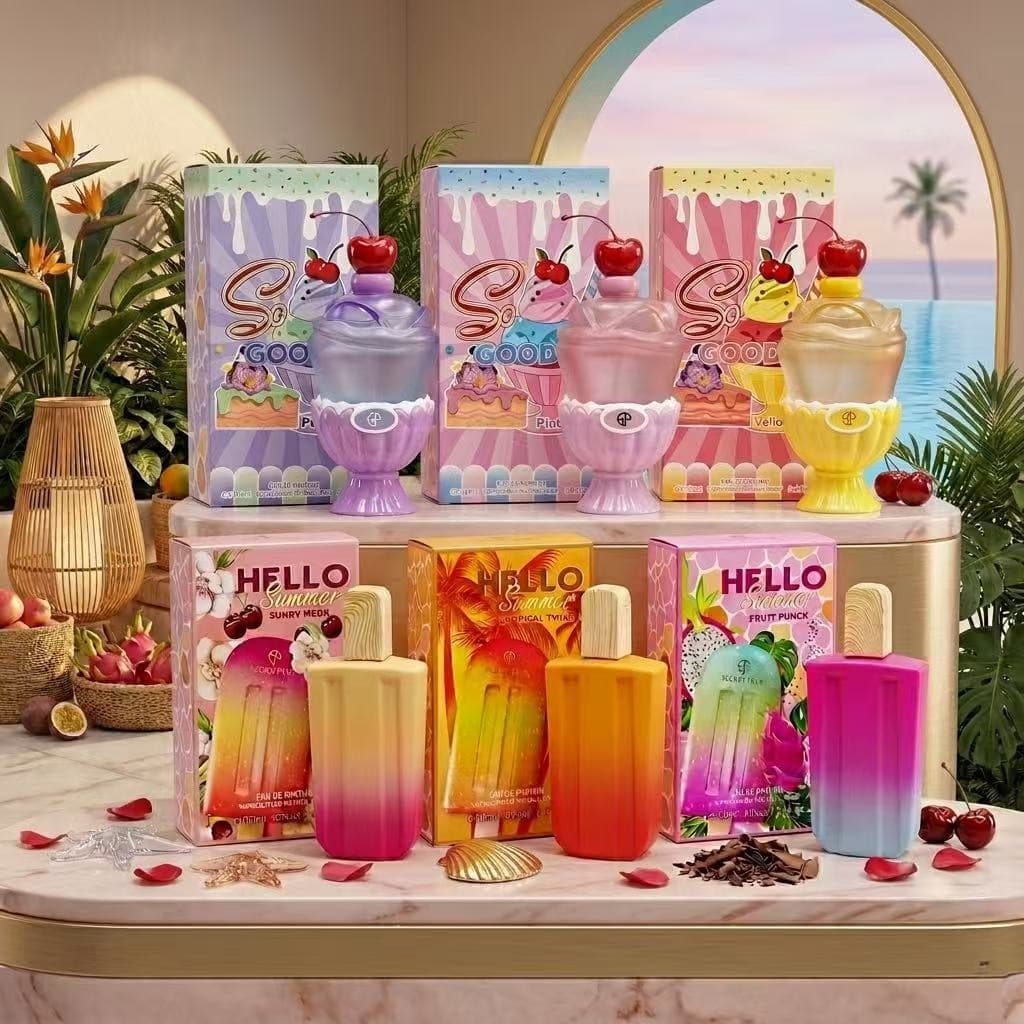 TEMU 3.4oz Women's Perfume, 6 Random Fruity Fragrances, Long-lasting Fragrance, Exquisite Holiday Gift