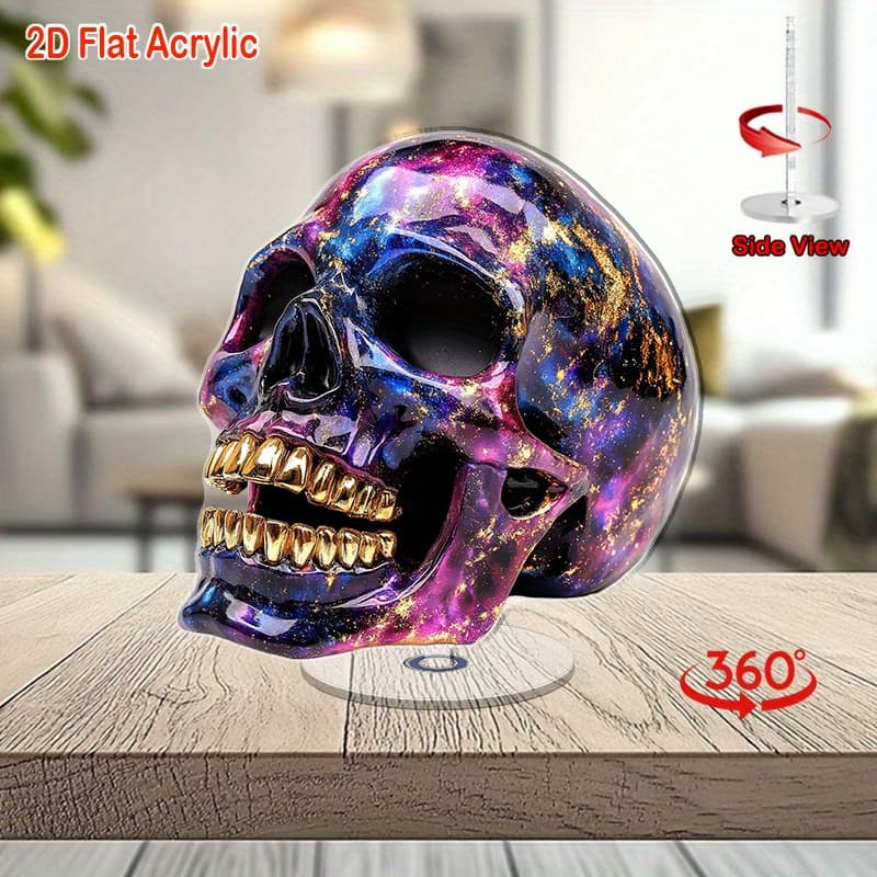 TEMU 2d Flat, 2d Flat 1pc Rotatable Acrylic Desktop Relax Ornament Detailed And Colorful For Office Relaxation Mindfulness Practices Decorative Signs&plagues, 2d Flat