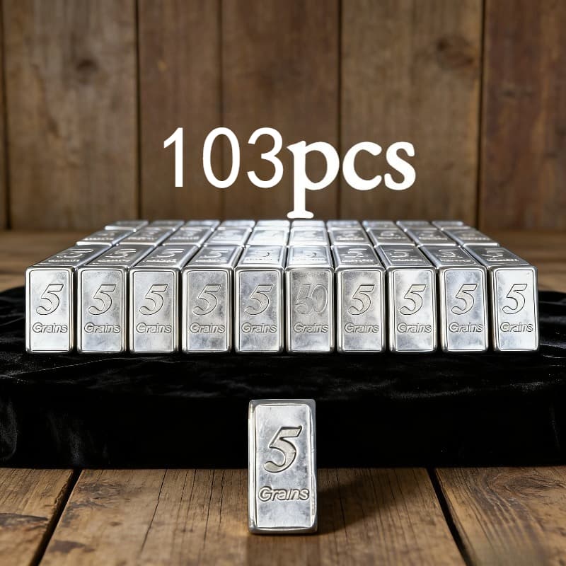 TEMU 103 Silver Bars - Miniature Silver Bars (2024 Usa) - - For A Friend