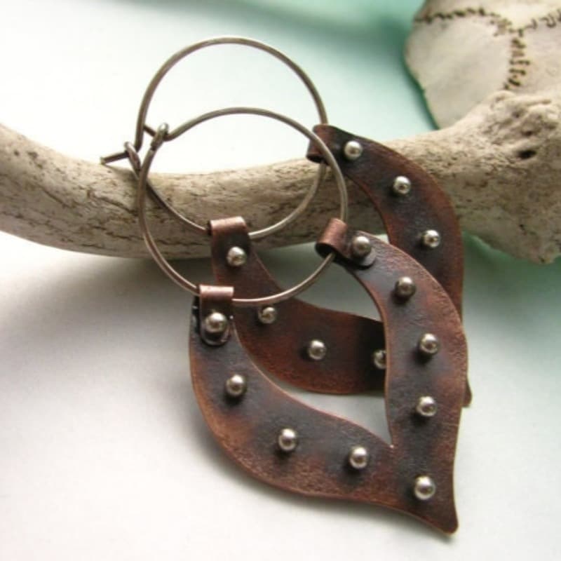 TEMU 2pcs Bohemian Retro Teardrop Geometric Metal Earrings For - Hollow Drop Dangle Earrings With Bronze, Suitable For Daily Wear, Parties & Gifts