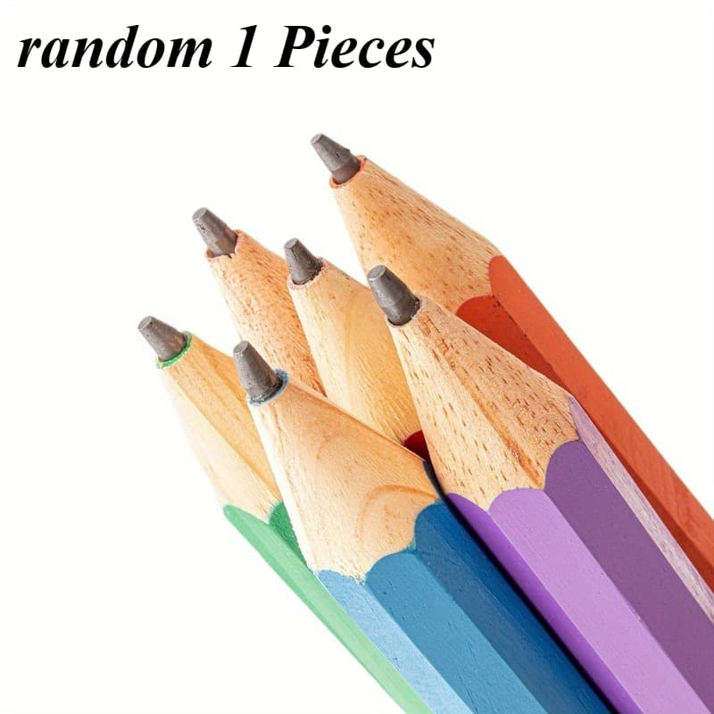 TEMU 1 Extra-large 13-inch Capped Wooden Pencil - Red And Black Color Scheme, Perfect For School, Events, Parties, And Home Use; School Stationery, Holiday Design.,random Color
