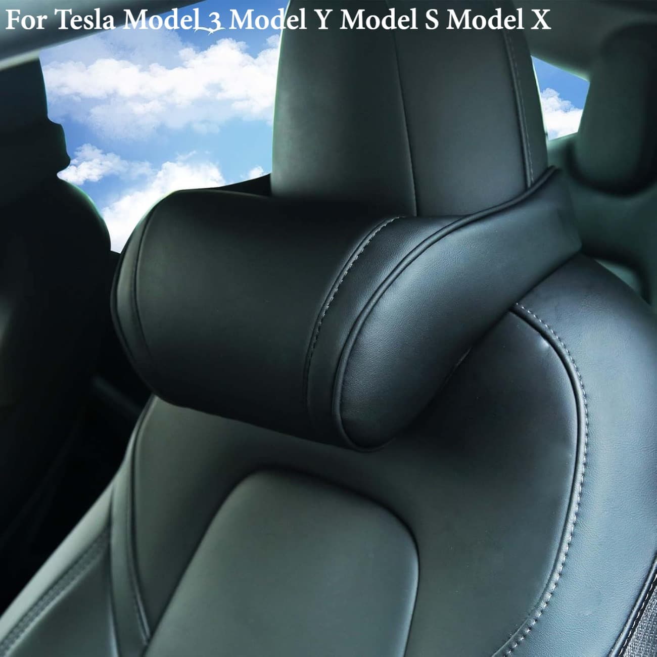 TEMU For Car Neck Pillow For Model 3 Cybertruck And Most Cars, Memory Foam Seat Neck Support Headrest
