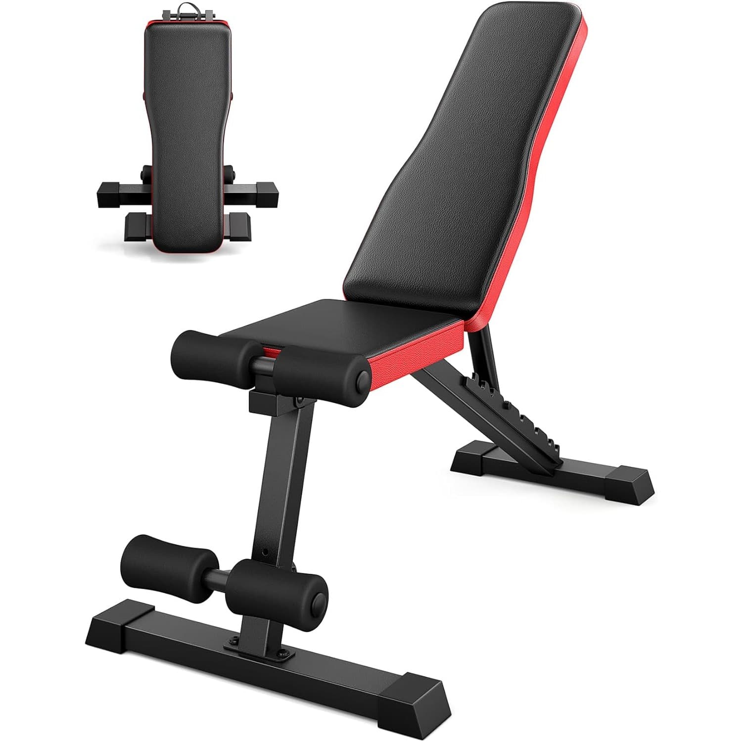 TEMU -1 Adjustable Workout Bench, 660lbs Heavy Duty Foldable Bench For Incline/ Flat/ Press, & Dumbbell Exercise, Design