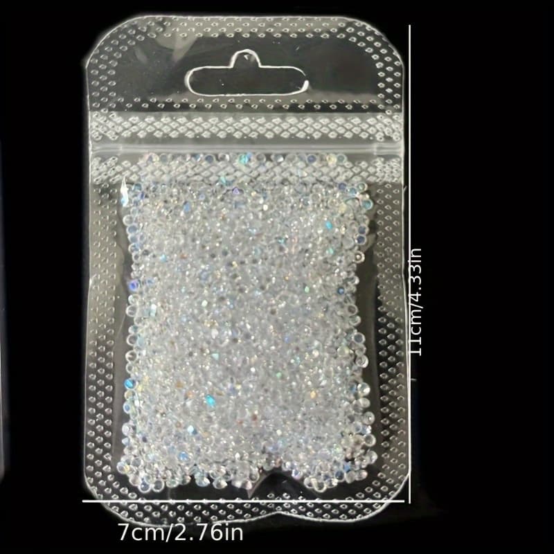 TEMU 2000 Shiny Ab Glass - Clear, , Perfect For , Diy Crafts, And Party Decorations