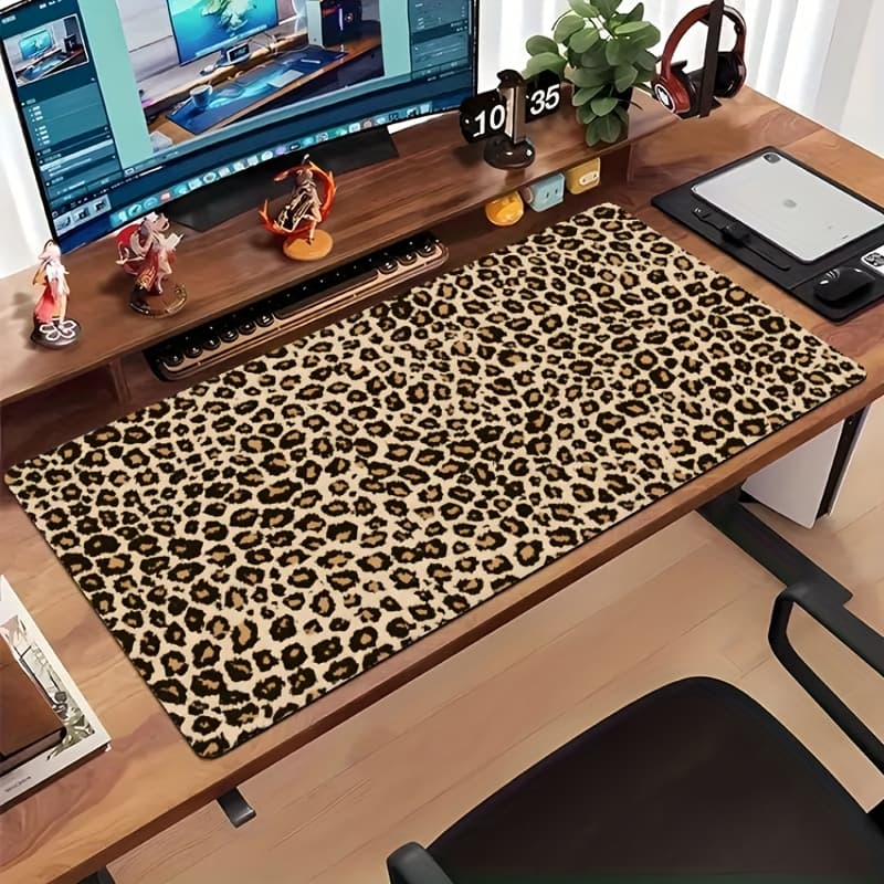 TEMU 1pc 1pcs Xxl Gaming & Office Desk Mat - Oversized Non-slip Rubber Base, Thick Smooth Cloth Surface Suitable For Pc/ /laptop, Extended Computer Pad For , Durable Computer Desk Mat