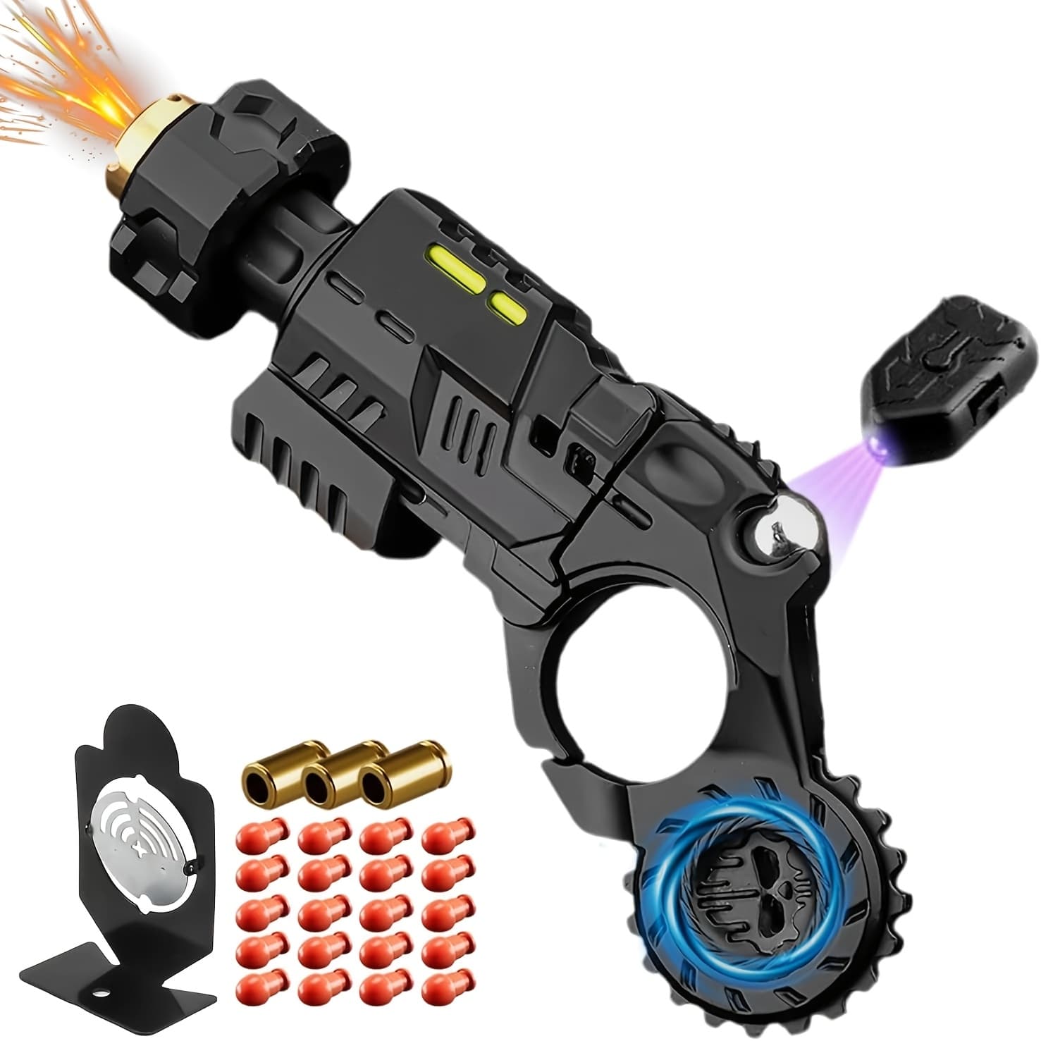 TEMU Cossify Brand 26pcs Set Alloy Stress Relief Toys Adult Gun: Stress- , Cool Stress-relief Ring, Enhances Focus Ideal For Office, Gaming, Travel For Adult Gifts, Holiday Gifts, Men's Gifts