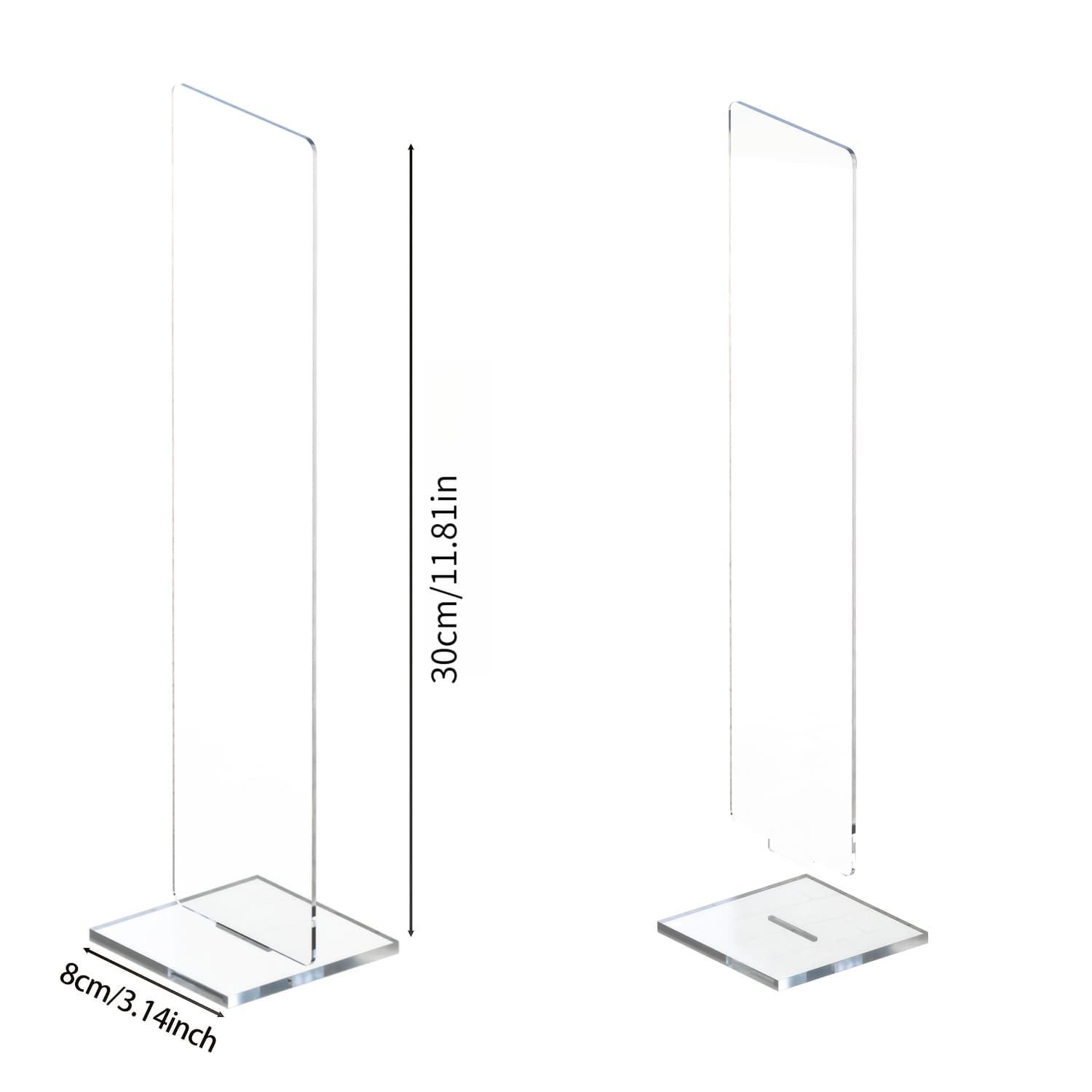 TEMU A Detachable Transparent Acrylic Memo Board And Memo Information Board Stand, Computer Clip Board, Message Board, Office Desk Accessory, Colors