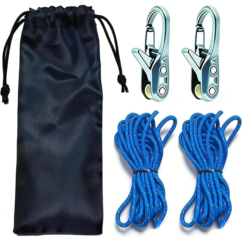 TEMU Rope Fastening Tools And Tension Regulators, Easy And Secure Binding, Heavy-duty Retractable Strap Additions, Suitable For Camping, Boating, Home Storage, And Outdoor Use