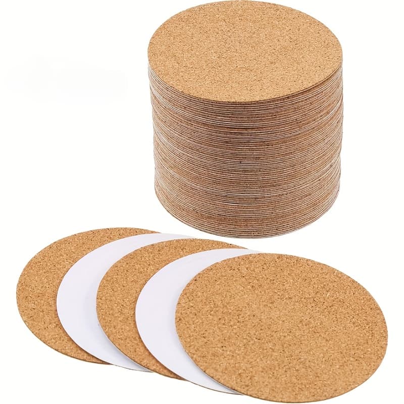 TEMU Set Of 40 Round Rubber Coasters That Prevent Slipping, Heat-resistant Pads Suitable For Coffee Or Tea Cups, Ideal For Protecting Tables In For Home Offices Or Coffee Bars