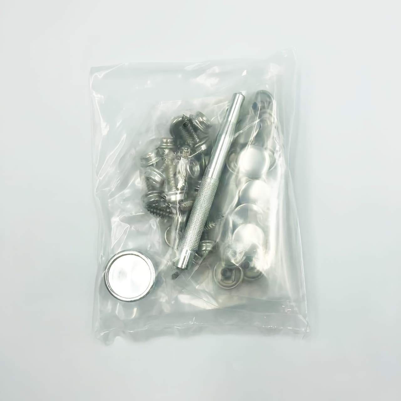 TEMU 62pcs Stainless Steel Marine Snap Fastener Set With Tools - Universal Canvas Fasteners, Suitable For Boat Covers And Furniture Metal Screw Fasteners