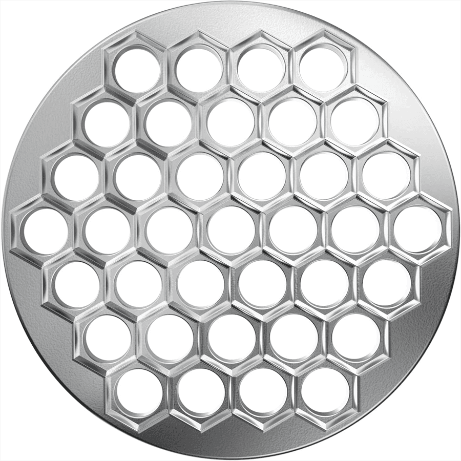 TEMU 1pc Dumpling Maker Stainless Steel - 37 Holes Ravioli Press Mold, Dumpling Making Tool For Home Kitchen, Fast & Efficient Dough Presser