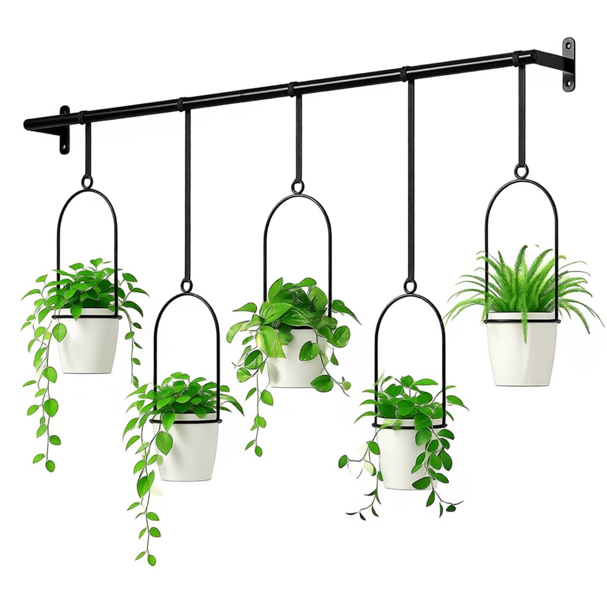 TEMU An Adjustable And Expandable Kitchen Storage Rack With Pots; Featuring A Metal Frame Structure, Suitable For Indoor And Outdoor Use; Ideal For Windowsills Or , Perfect For Growing Herbs.