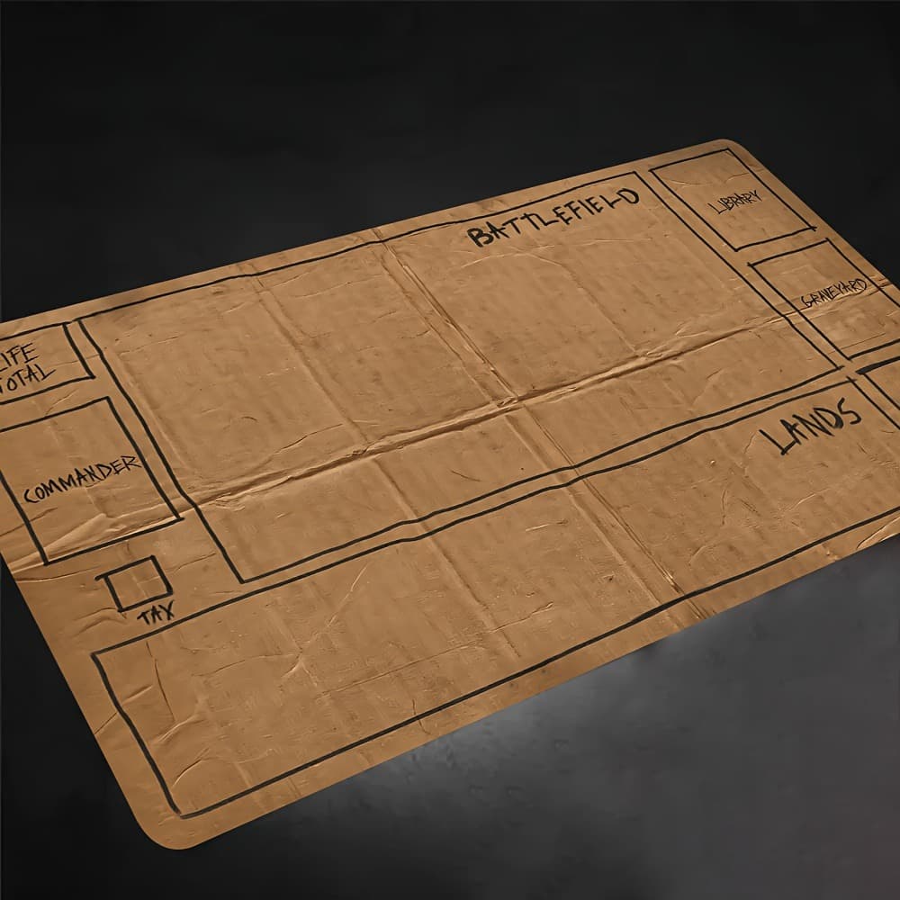 TEMU 24x14 Inch Anti-slip Rubber Desk Mat, With Overlocked Edges, For Keyboard And Mouse, Trading Card Game Accessory, For Tcg Players