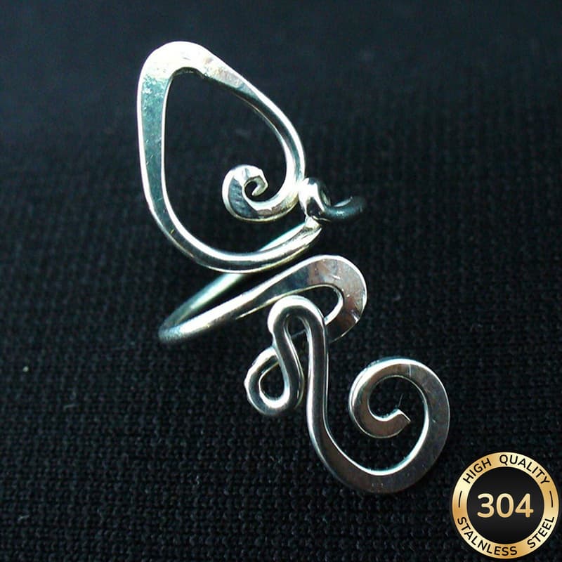 TEMU 1pc Bohemian Carved Toe Ring For - -plated Curved Beach Jewelry, Vacation Party Ring Suitable For Wear, Mother' Day Gift, Style Toe