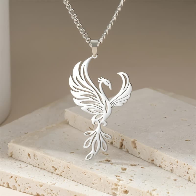TEMU A Chic And Elegant Phoenix Necklace, Featuring A Creative And Design, Wear, Birthdays, And Valentine's Day Celebrations