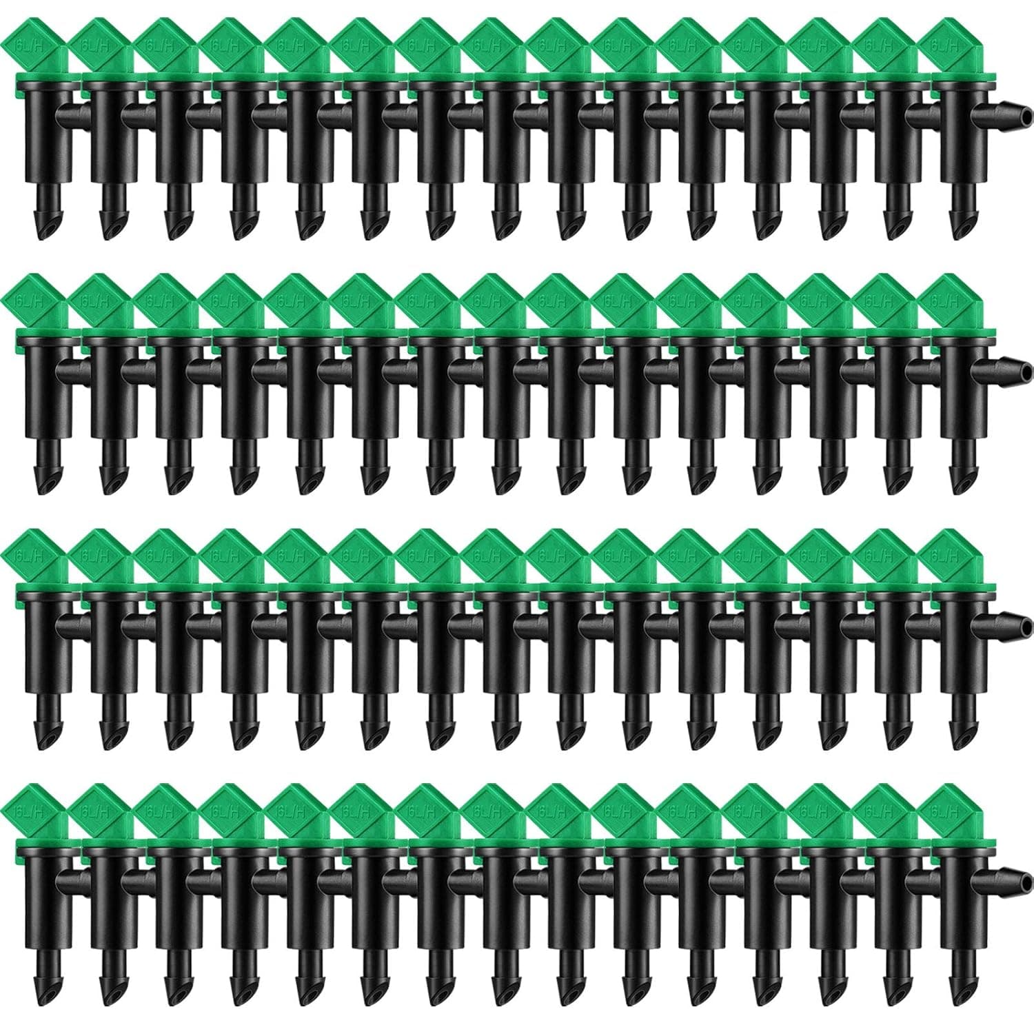 TEMU 60pcs Low-flow Drip Emitters, Irrigation Drippers Suitable For Trees, Shrubs, Lawns, Flower Beds - Water Emitters With Watering, Compatible For Irrigation Systems (residential/commercial)