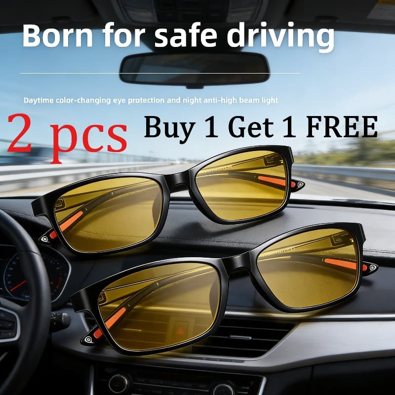 TEMU Of Day And Night Dual-use -changing , , High-definition And Anti-high Beam Glasses For Night Driving