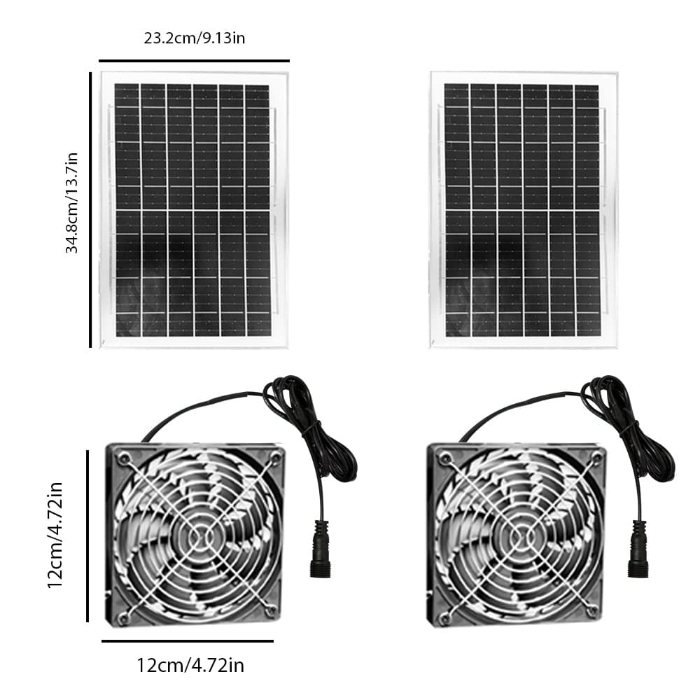 TEMU A For Ventilation, Ideal For Small Chicken Coops, Greenhouses, Small Sheds, Pet Areas, And Window Exhaust Systems