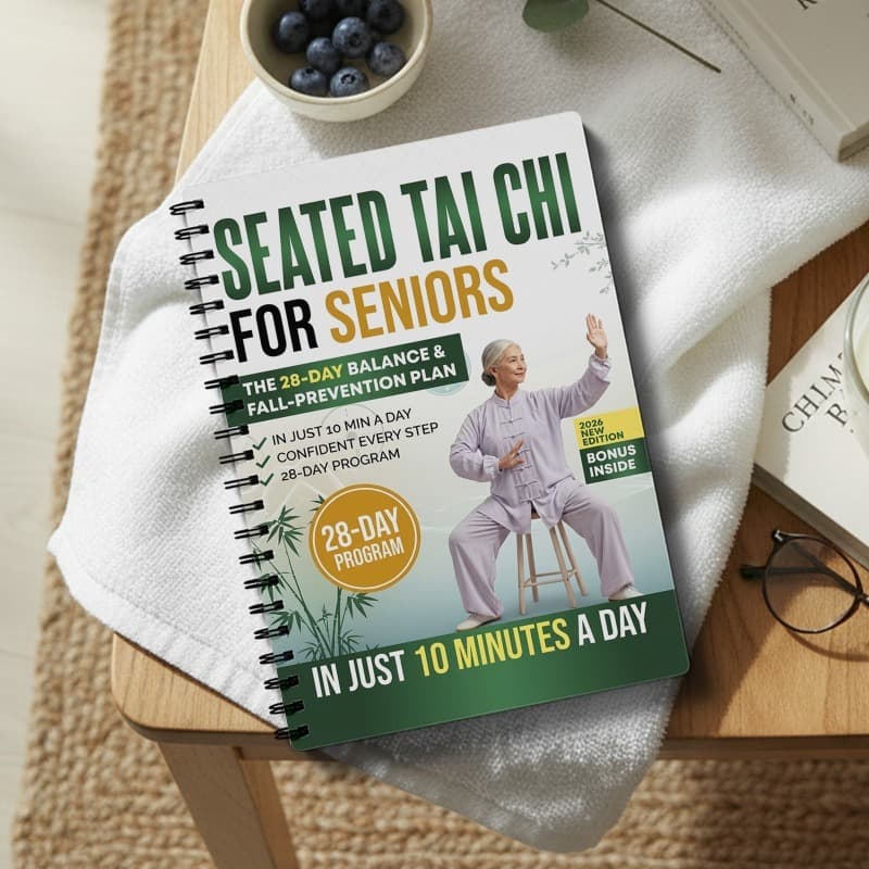 TEMU Elderly Tai Chi Book: 4-week Seated Exercise Guide Suitable For Balance, Mobility & - Spiral-bound Chair Plan For Seniors, Elderly Fitness Routine, Compact For Small Spaces