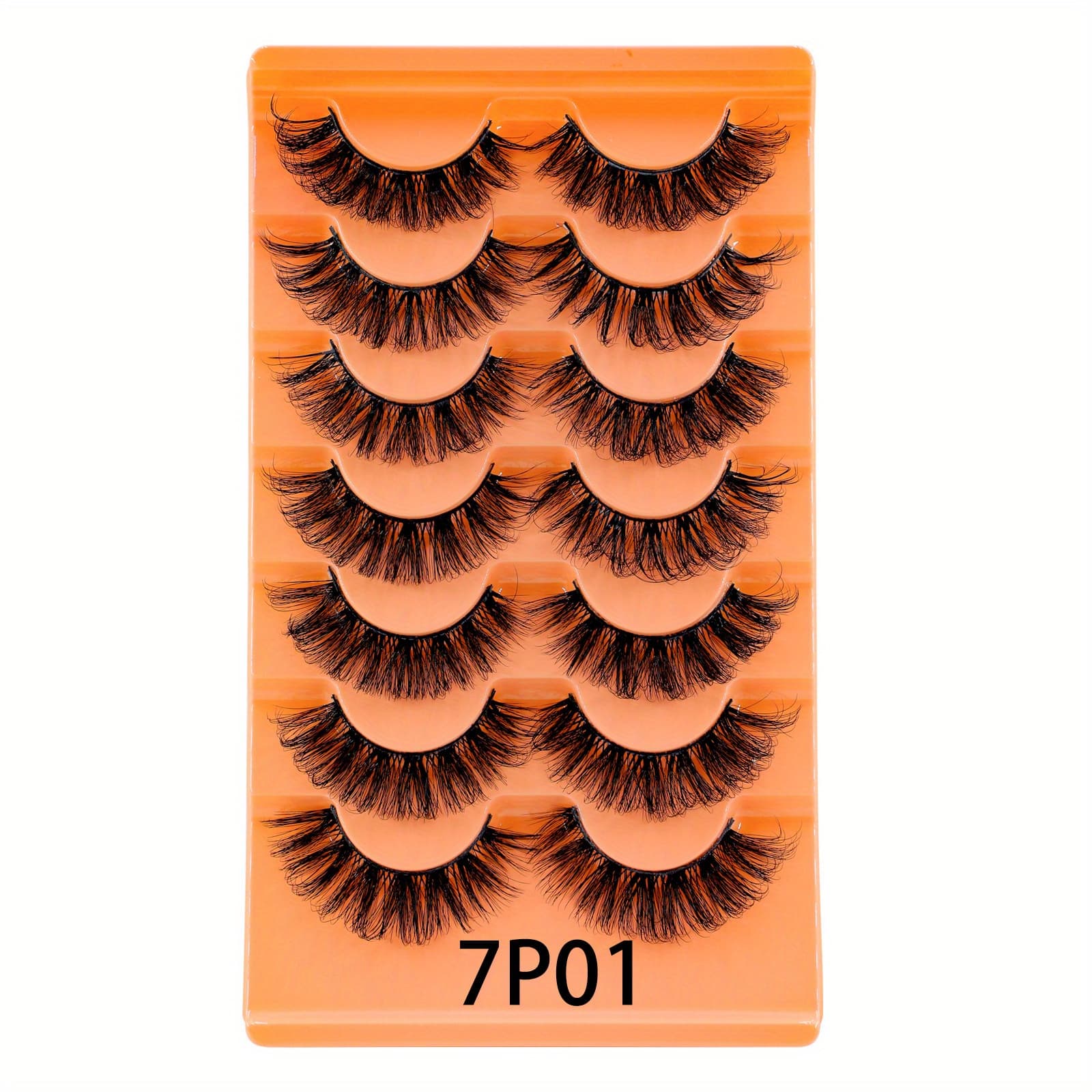 TEMU 14 Paris Pack Wispy Mink Lashes Fluffy Handmade Fake Eyelashes Natural Look Eye Lashes Eye Makeup Tools