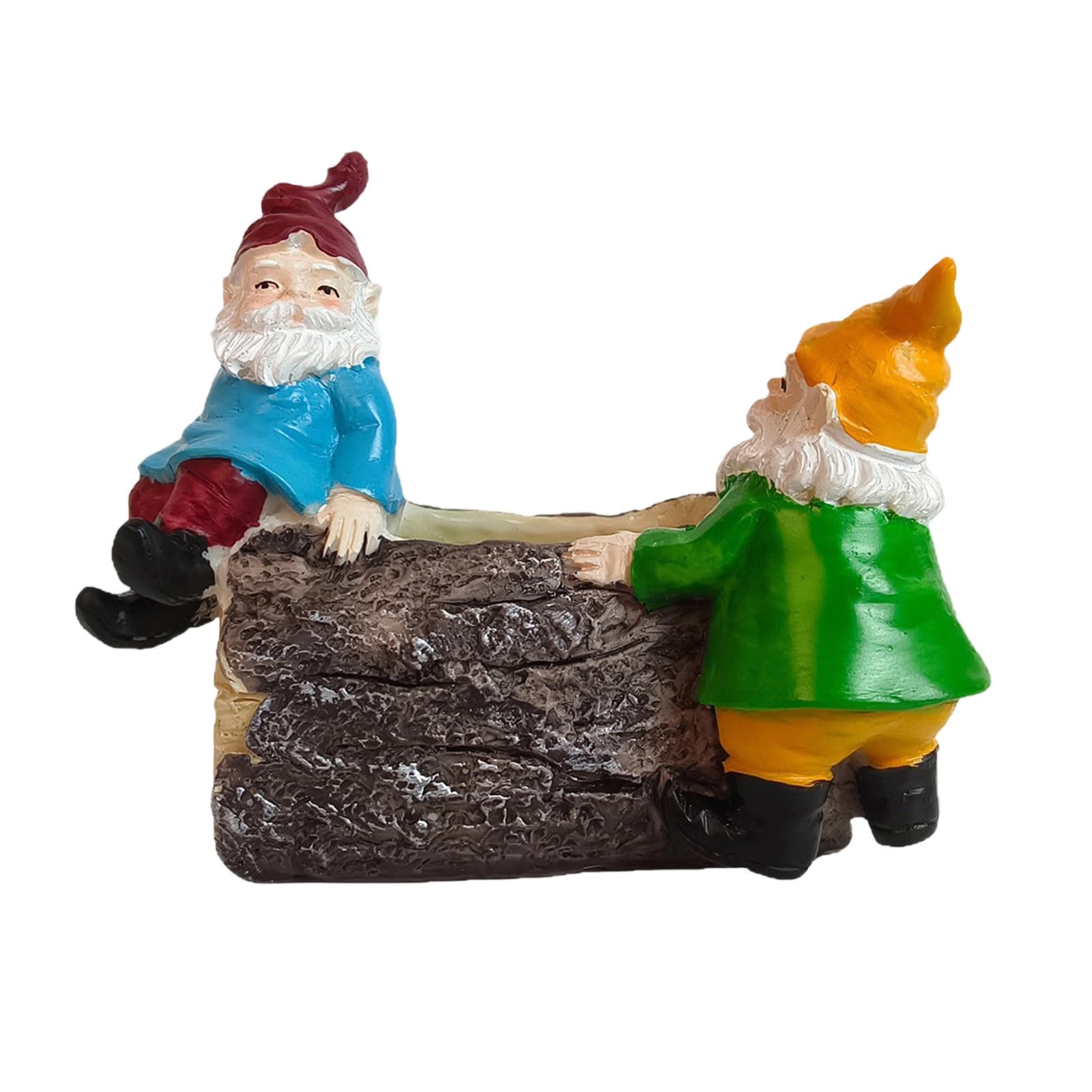 TEMU Adorable Gnome Figurine For Succulent Plants, Perfect For Decorating Your Tabletop With A Flowerpot