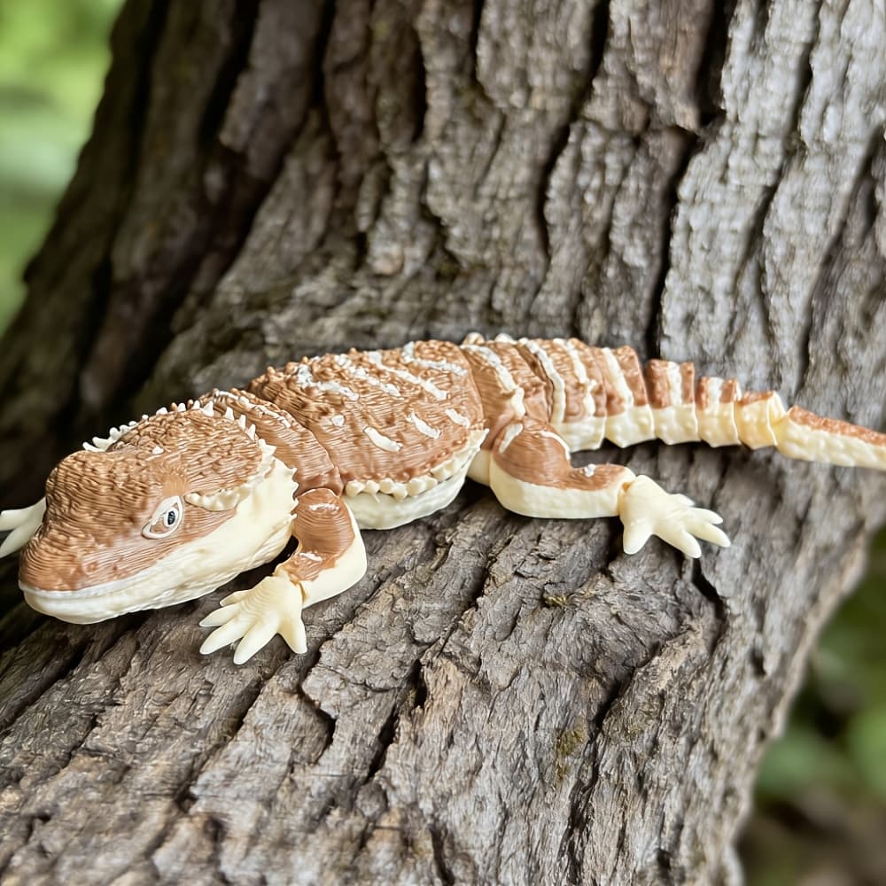 TEMU 3d Printed High-precision Lizard Sculpture | Realistic Reptile Model, Collectible For Teens And Adults Ages 14+, Home Office Desk Decor, Halloween Christmas Gift, Made Of Plastic And Pvc